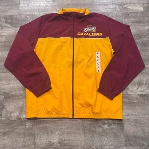 NWT Cleveland Cavaliers NBA Windjacket Lightweight Full Zip Mens Sz. L
